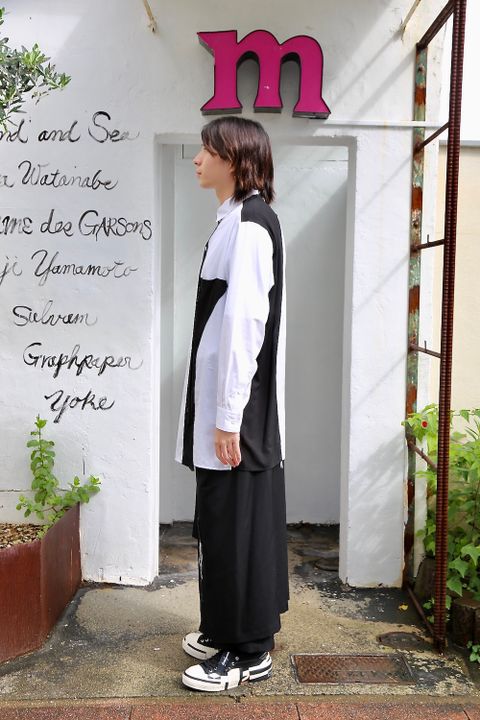 Yohji Yamamoto W-切り替えBシャツスタイル.2020.7.25.