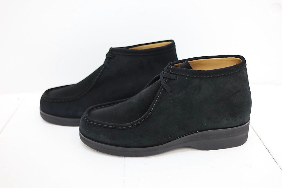 FOOTWORKSフットワークス  チロリアンシューズ Tyrolean shoes in suede leather(F02-0003_M)BLACK☆新作発売！