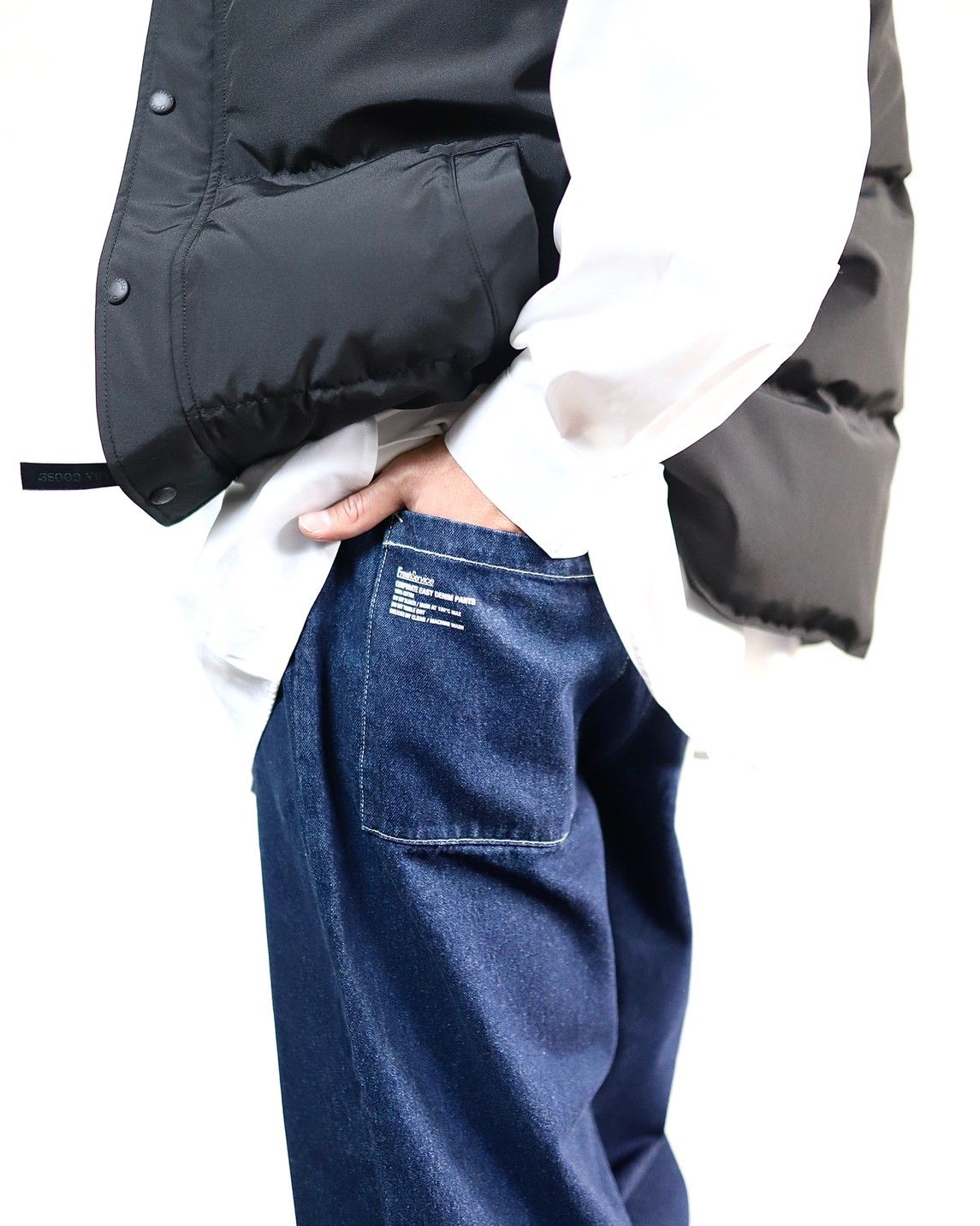 CANADA GOOSE GARSON VEST BLACK LABELスタイル