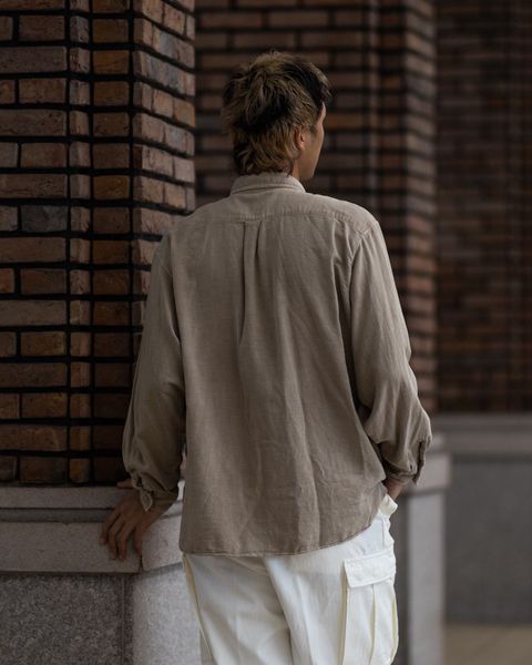A.PRESSE Vintage Cotton Moleskin Shirt (BEIGE)6月20日(土)新作発売！