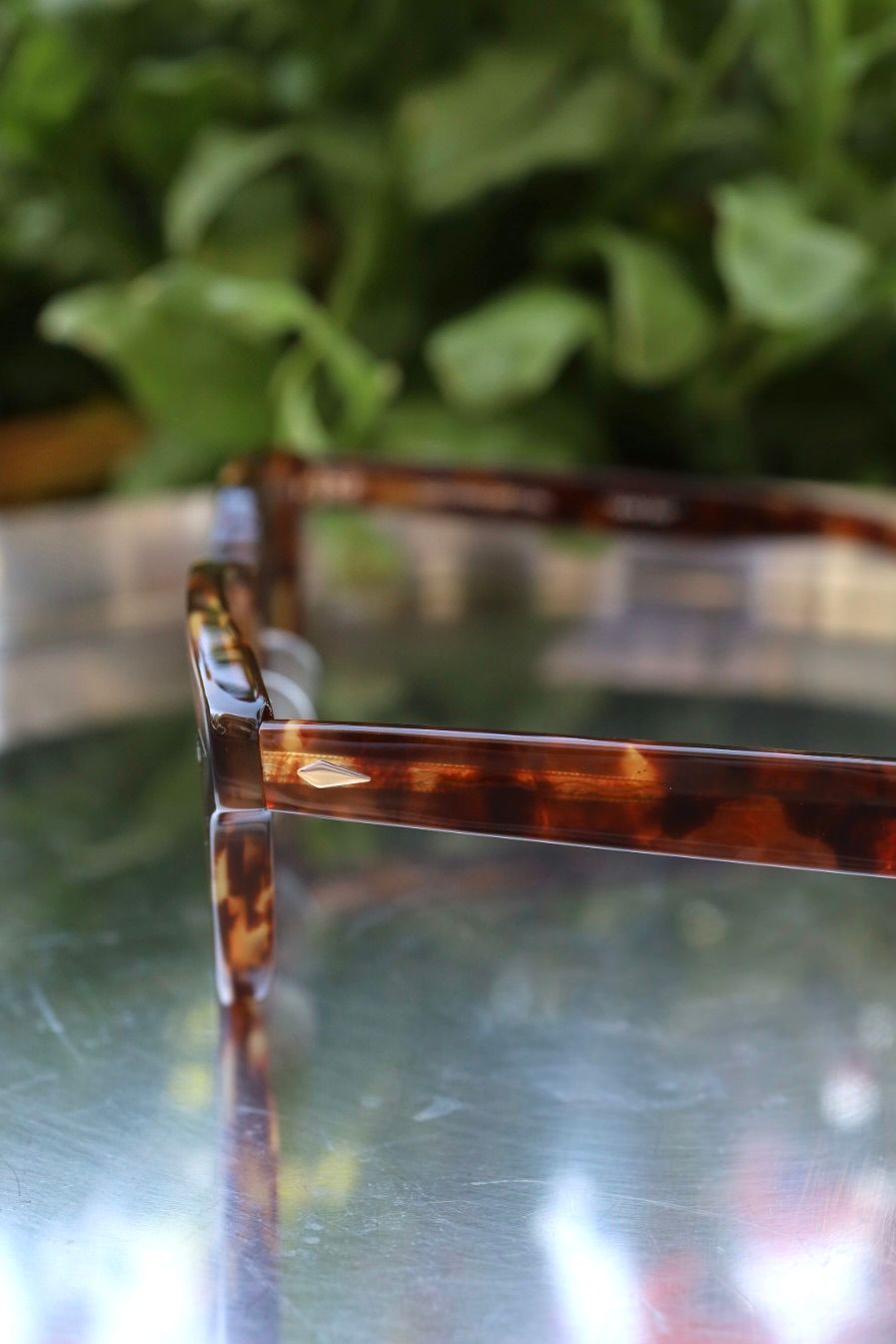 ノチノオプティカル "SANSUI" #3. RICH AMBER × GREY GREEN to D.GREY(調光モデル)