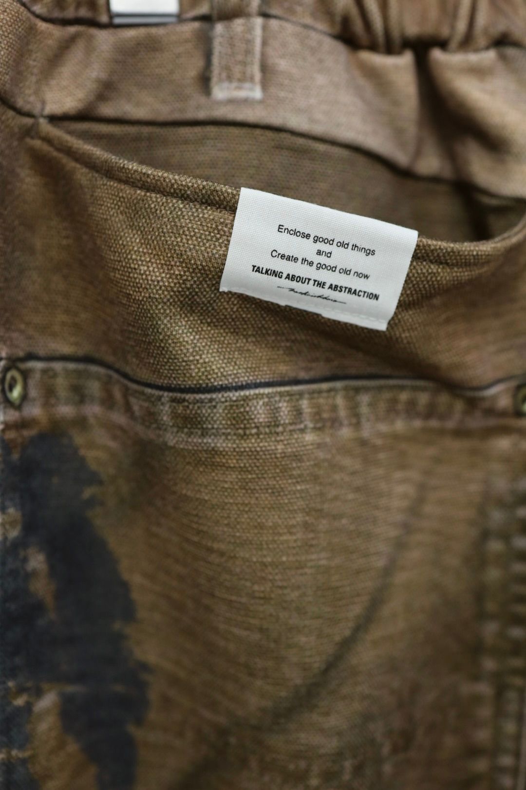 トーキングアバウト ジ アブストラクション 26SS PRINT FLARE PT(26SS-PT-003)BROWN新作発売！