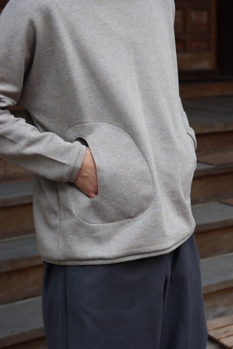 Graphpaper Wool Boa Zip-Up Vest(GU213-70205B) style. 2021.09.12.