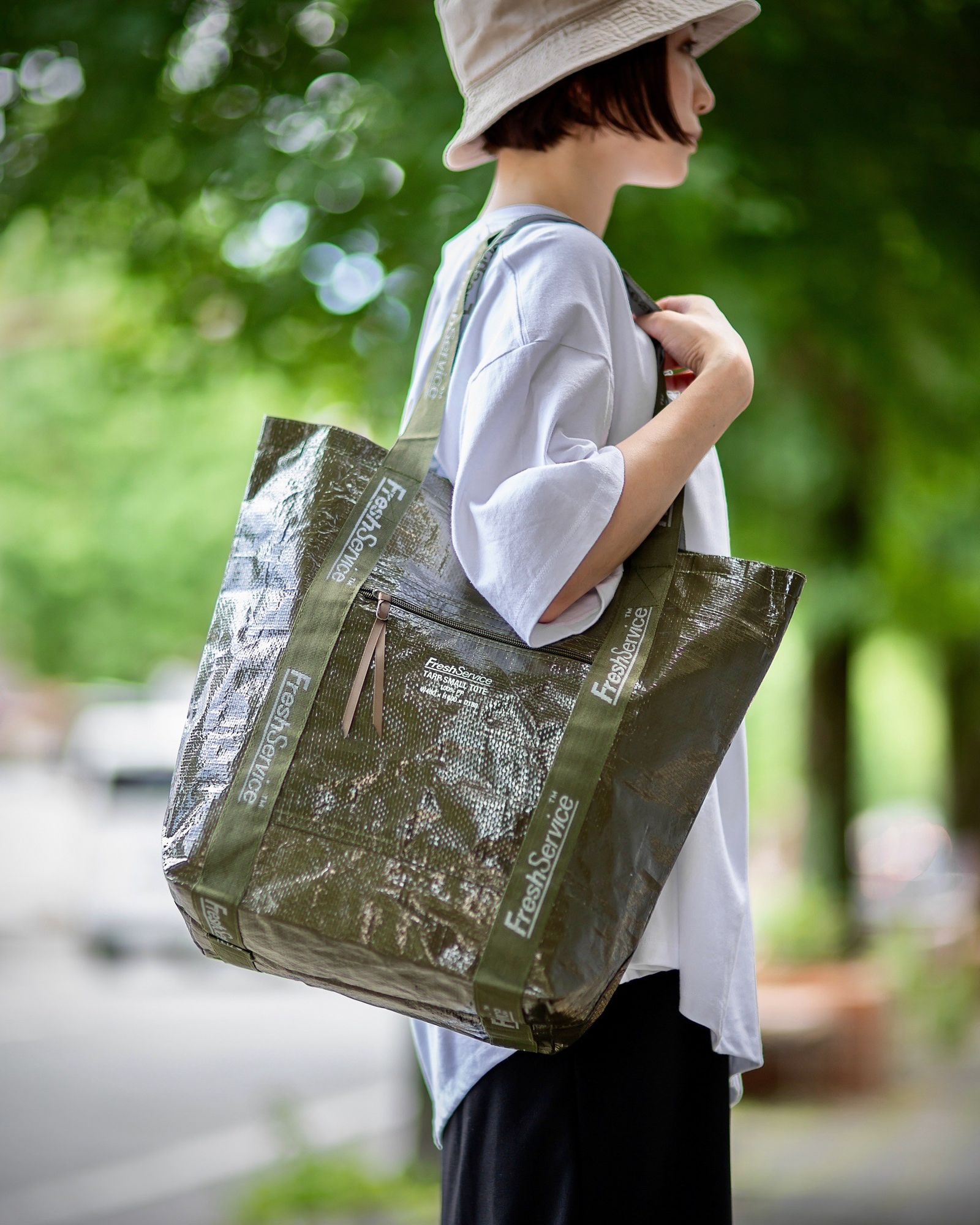 FreshService - フレッシュサービス TARP SMALL TOTE(FSP241-90089B)KHAKI☆10月13日(日)再入荷しました！  | mark