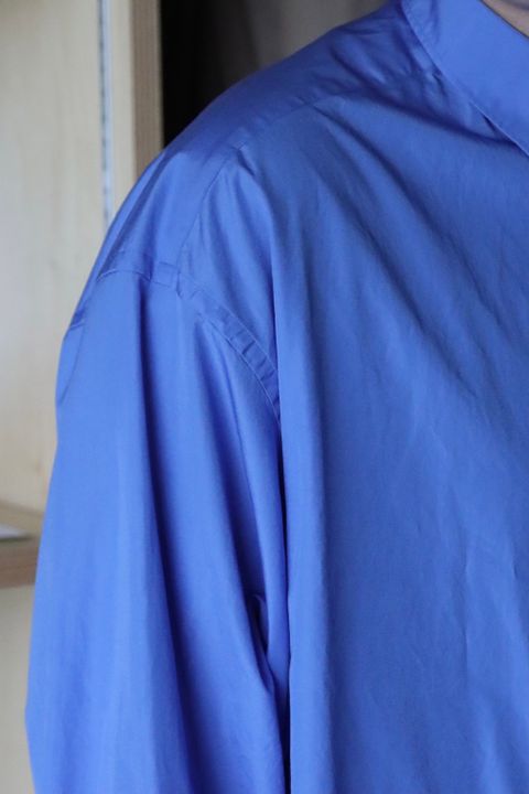 Graphpaper Broad Oversized L/S Regular Collar Shirt(GM214-50013) style.2021.10.17.