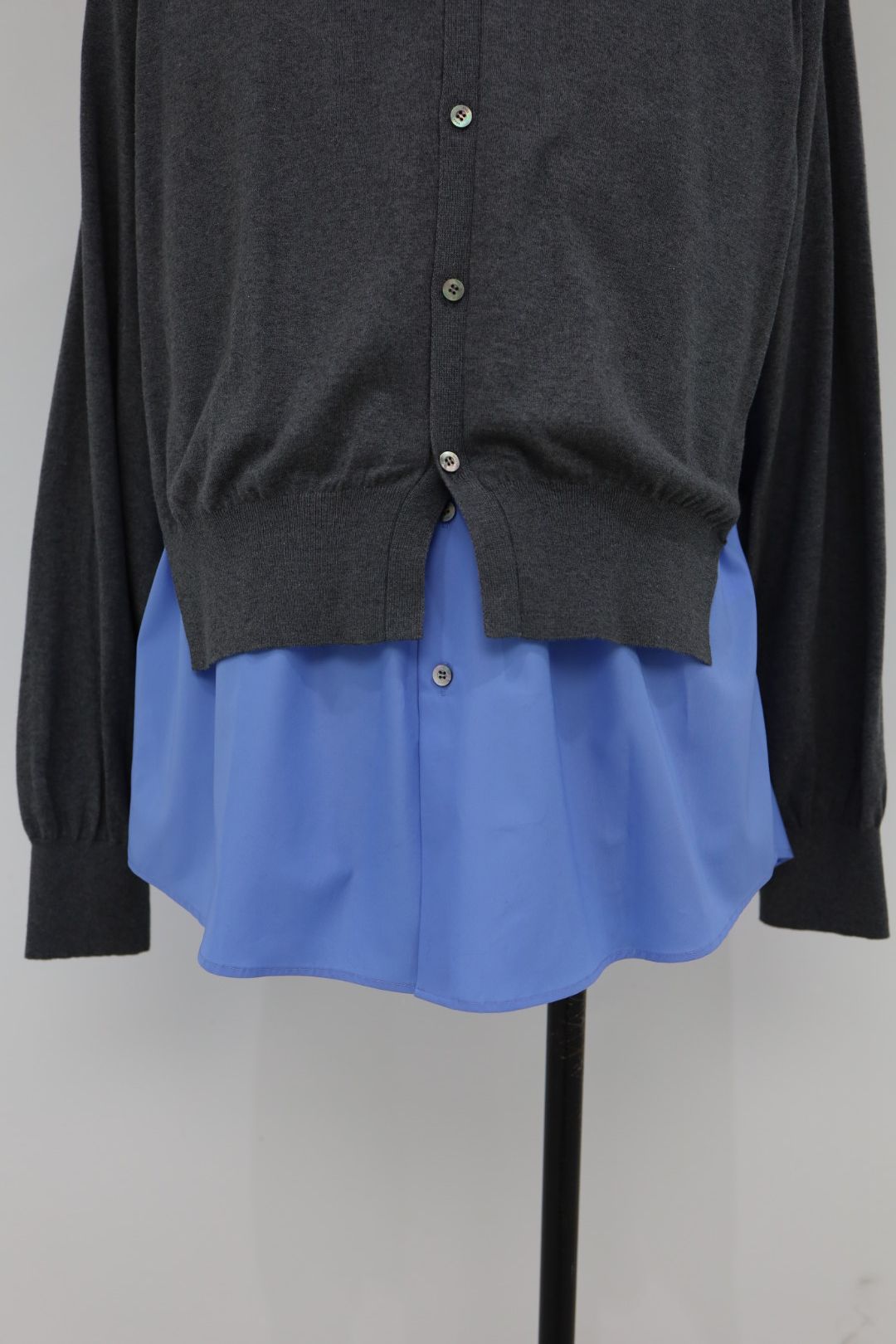 YOKE 26SS Connected Cardigan Shirt(YK26SS01248S)TOP GRAY