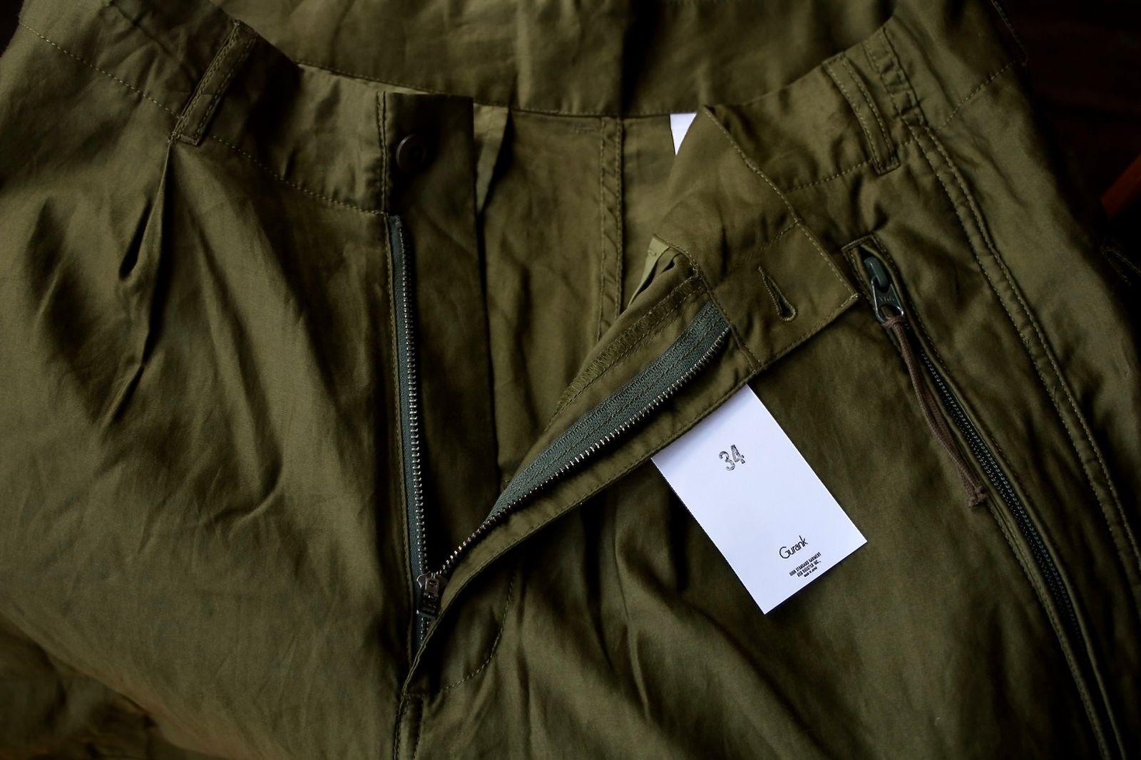 Gurank 25FW グランク フライトパンツ LM flight pant (2564)KHAKI