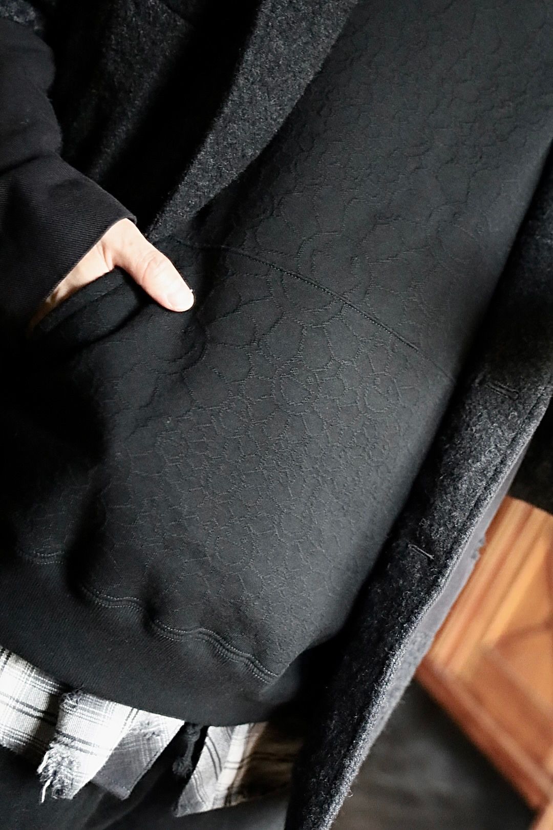 モノノケ・メイド フーディー HOODIE _FLOWER(MT-MK8-0000-015)BLACK