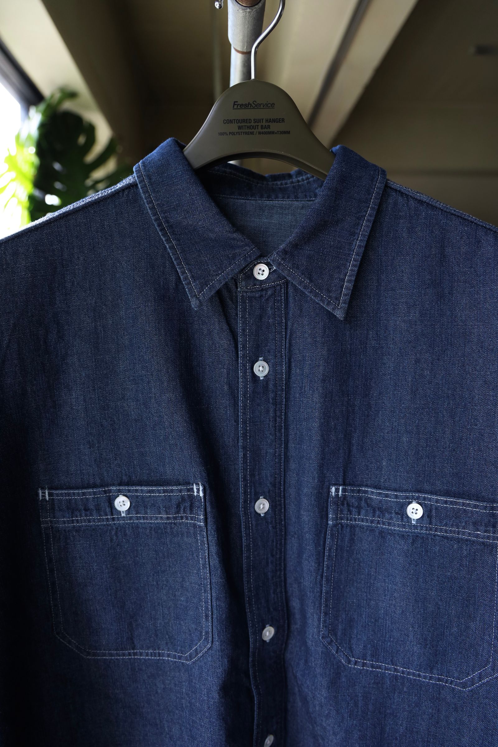 フレッシュサービス LIGHT DENIM S/S SHIRT (FSC252-50046)DARK FADE☆6/21(土)発売！