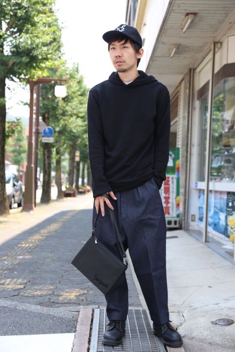 yohji yamamoto RE長袖フードパーカ"BLACK"Style.2020.8.21.
