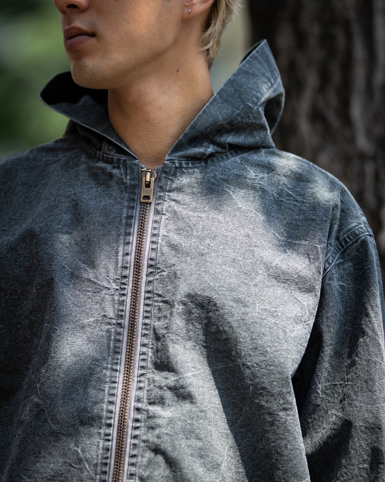 アプレッセ 2025 STYLE2 Vintage US Navy Zip Hoodie (25AAP-01-54)OLIVE