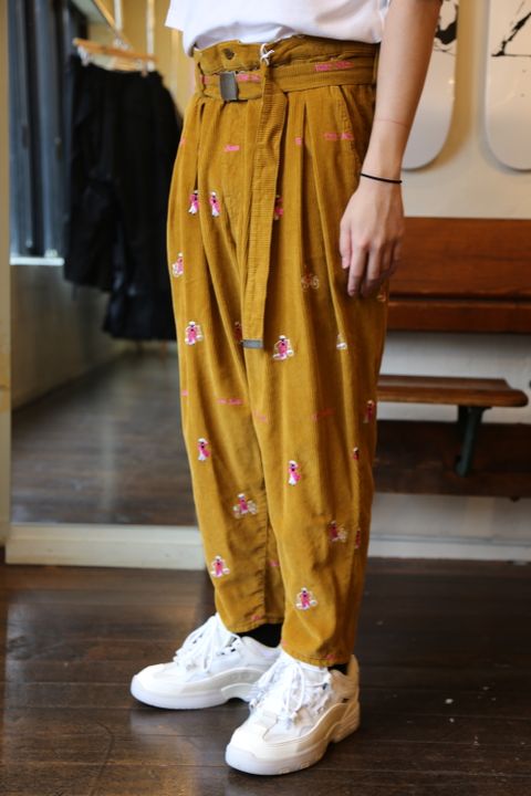VETNAM EMBROIDERY COURDUROY JACKET & VETNAM EMBROIDERY WIDE TAPERED TROUSERSセットアップスタイル.2020.9.12.