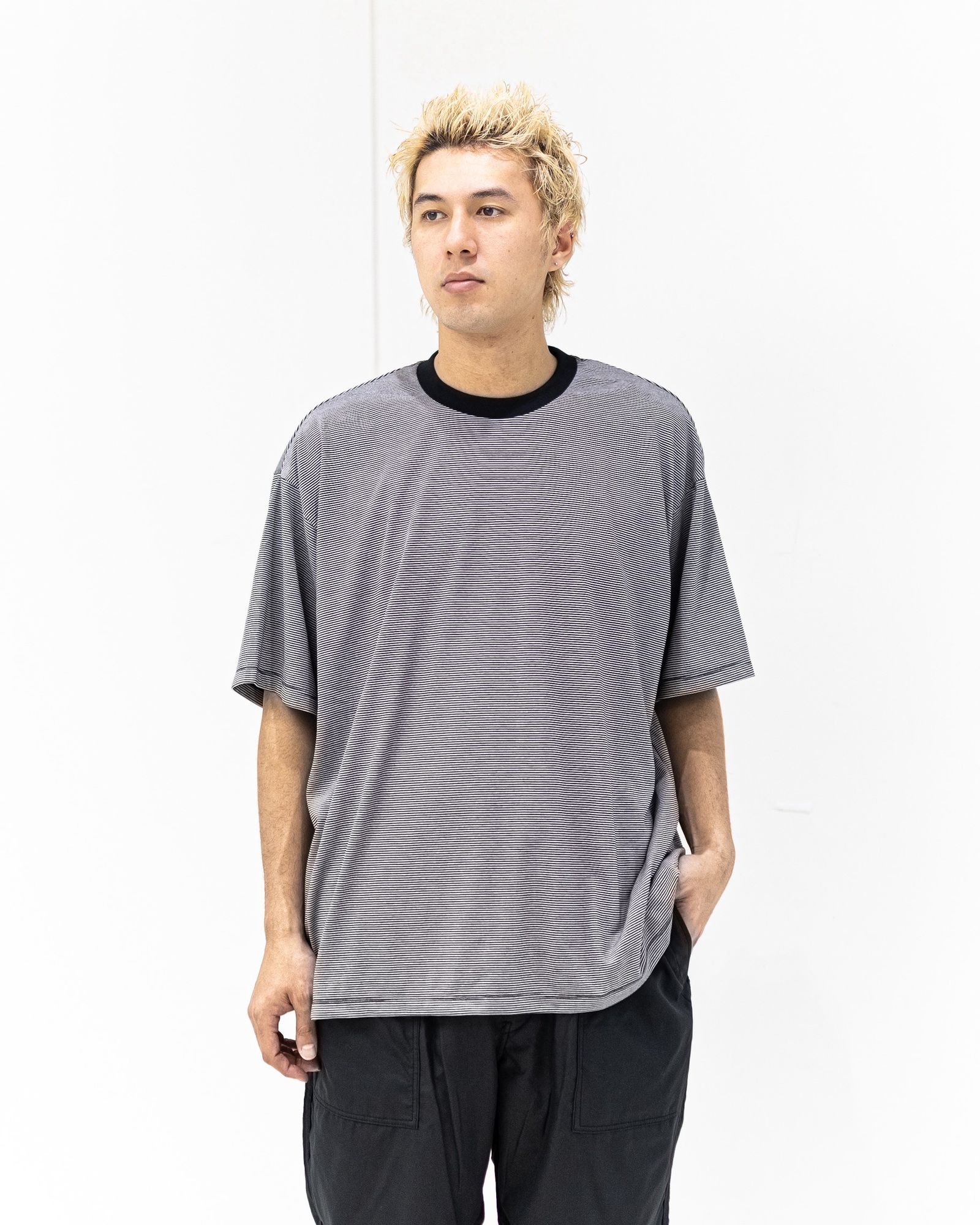 フレッシュサービス MICRO BORDER S/S TEE (FSC261-70167)WHITE×BLACK☆4月4日(土)発売！