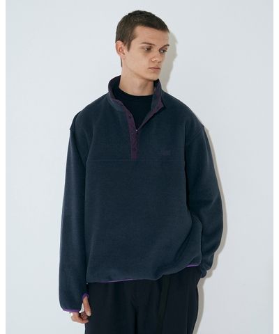 セダンオールパーパスFW23 Fleece Snap Pullover (SD23F-CT07)Navy