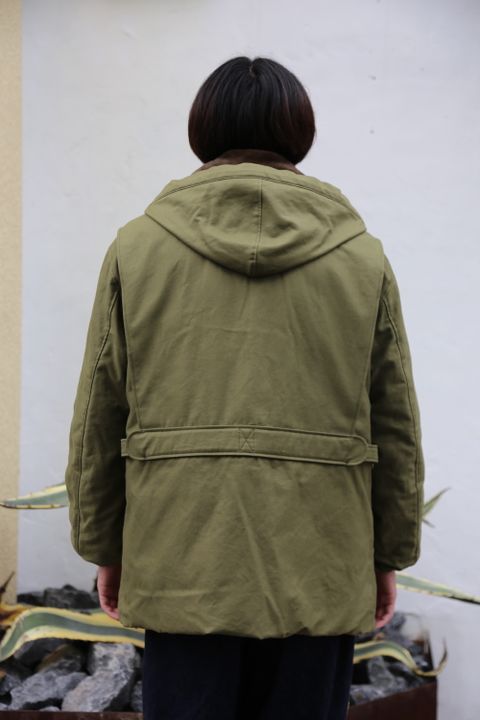 eYe JUNYA WATANABE COMME des GARCONS MAN 綿バックサテンミリタリーブルゾン(WF-J905-100)"KHAKI"style.2020.10.3.