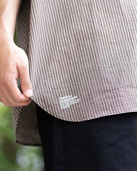 FreshService HRAFTeX® S/S STRIPE SHIRT (BROWN STRIPE) 5月30日(土)新作発売！