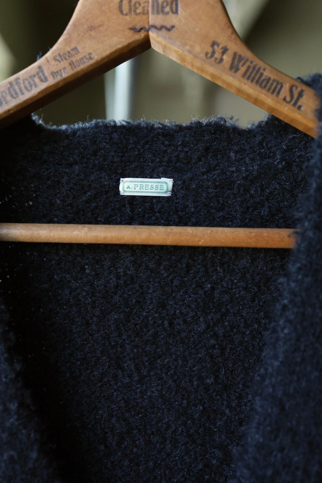 アプレッセ 2025 STYLE2 Cashmere Mole Yarn Cardigan(25AAP-03-19)CHARCOAL☆10月25日(土)発売!