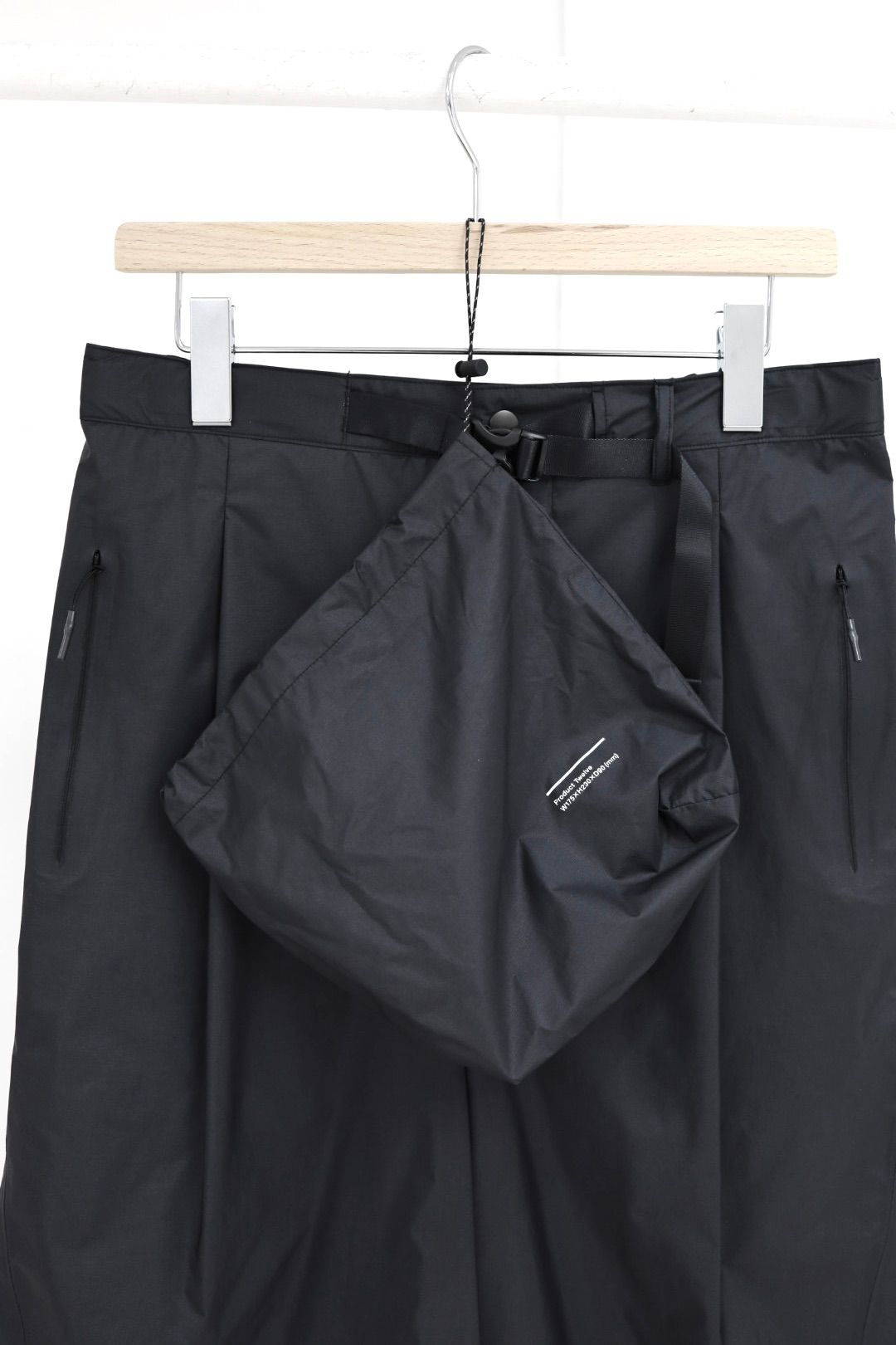 プロダクトトゥエルブ SS26 Ultra Light Shell Pants(26SS-PPT05)BLACK