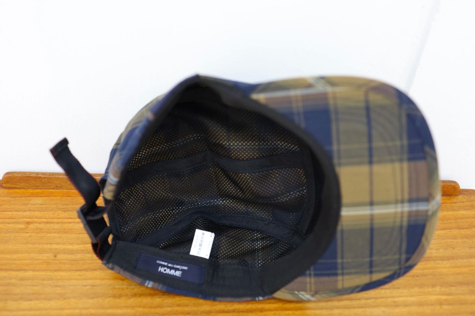 コムデギャルソンオム26SS BRIEFINGコラボ 綿エステルチェックCAP(HQ-K602-051-2)BROWN/KHAKI/NAVY★4月3日(金)発売！