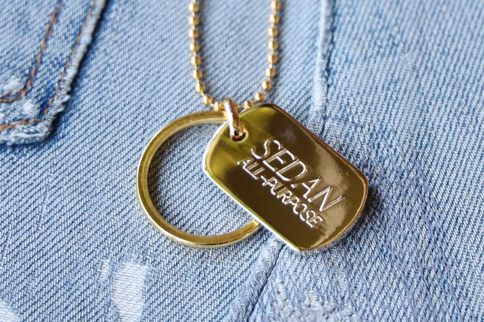 セダンオールパーパス 25AW OG Logo DOGTAG Key Ring(SD24F-AC07)Gold