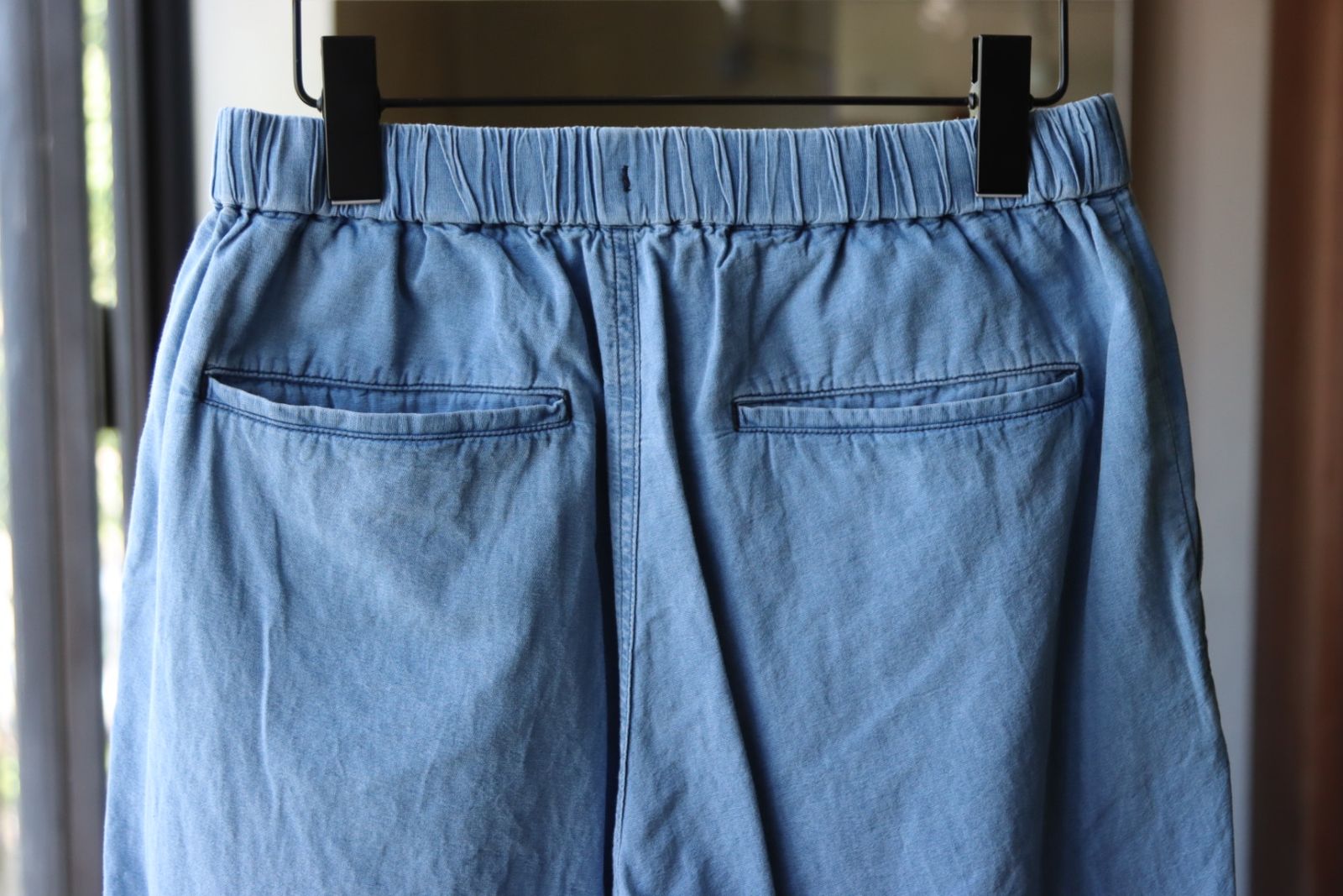 グラフペーパー SIDOGRAS Indigo Poplin Track Pants(GM252-40047)LIGHT FADE☆8月2日(土)発売！