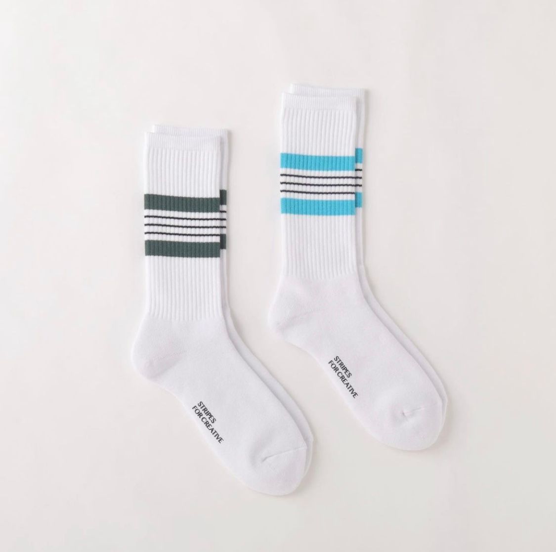 S.F.C 24SS エスエフシー SFC SIDE STRIPE SOCKS (SFCSS24AC04)White/Green
