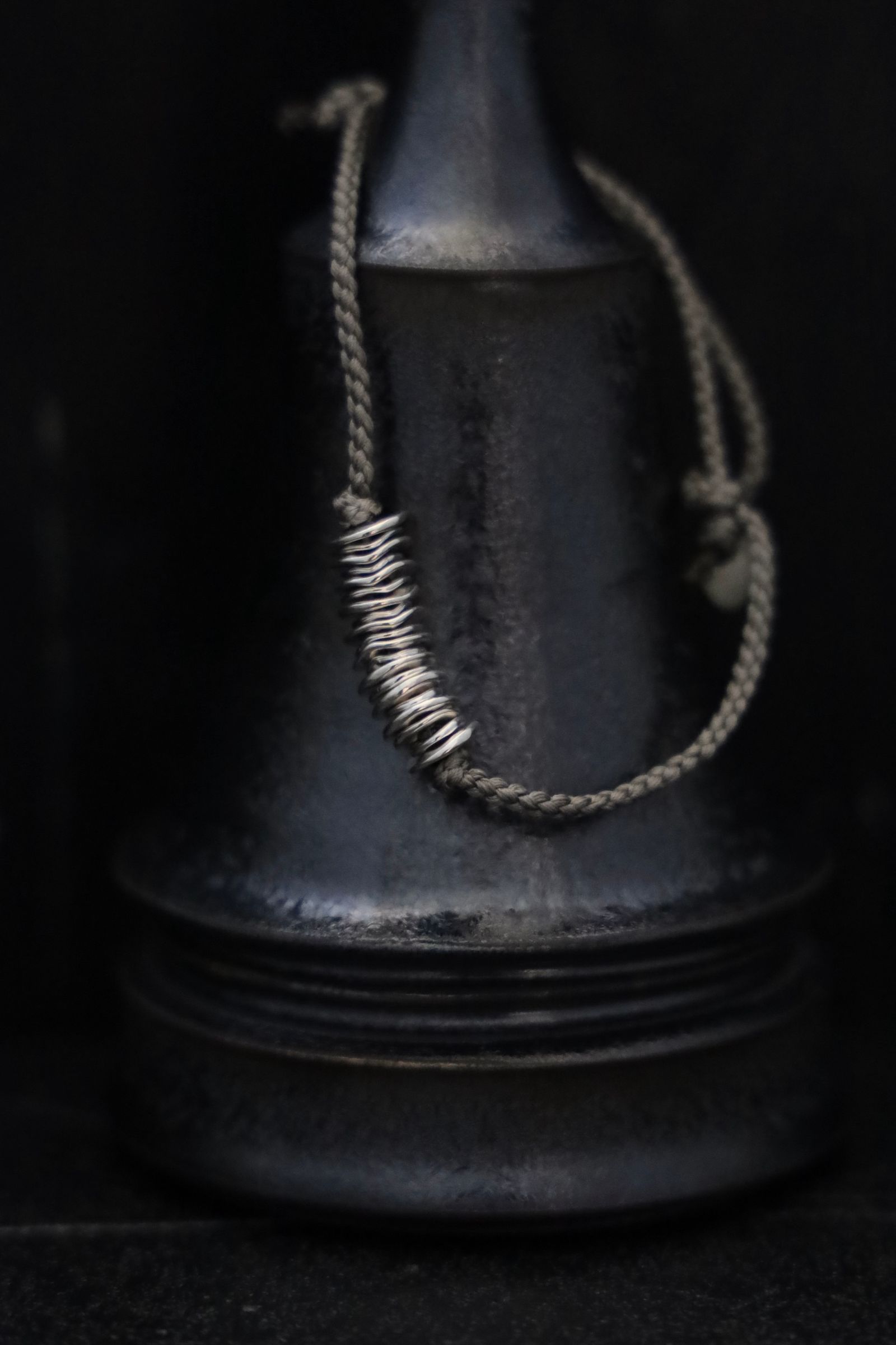 XOLO JEWELRY ショロジュエリー / Piece Silk Code Bracelet-Silver- (GRAY)