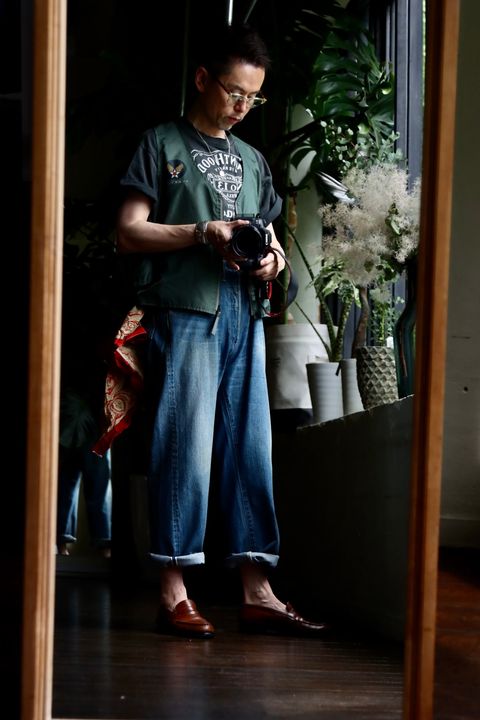 A.PRESSE No.2 Washed Denim Pantsスタイル2023.6.19.