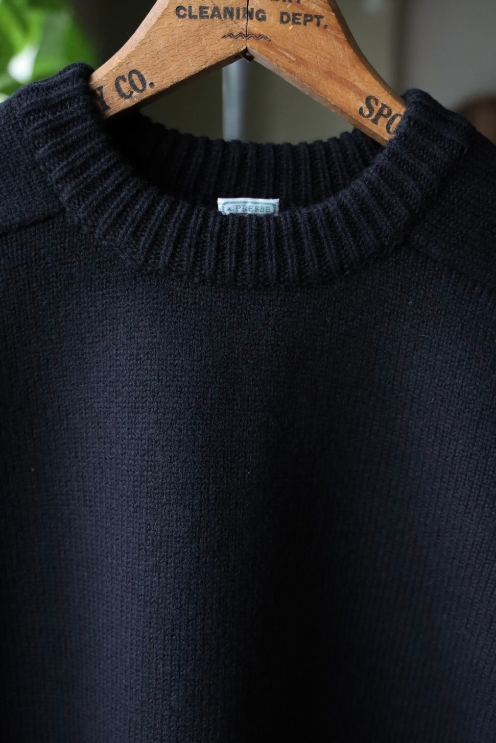 アプレッセ 2025 STYLE2 Pullover Sweater(25AAP-03-11)BLACK☆9月13日(土)発売！