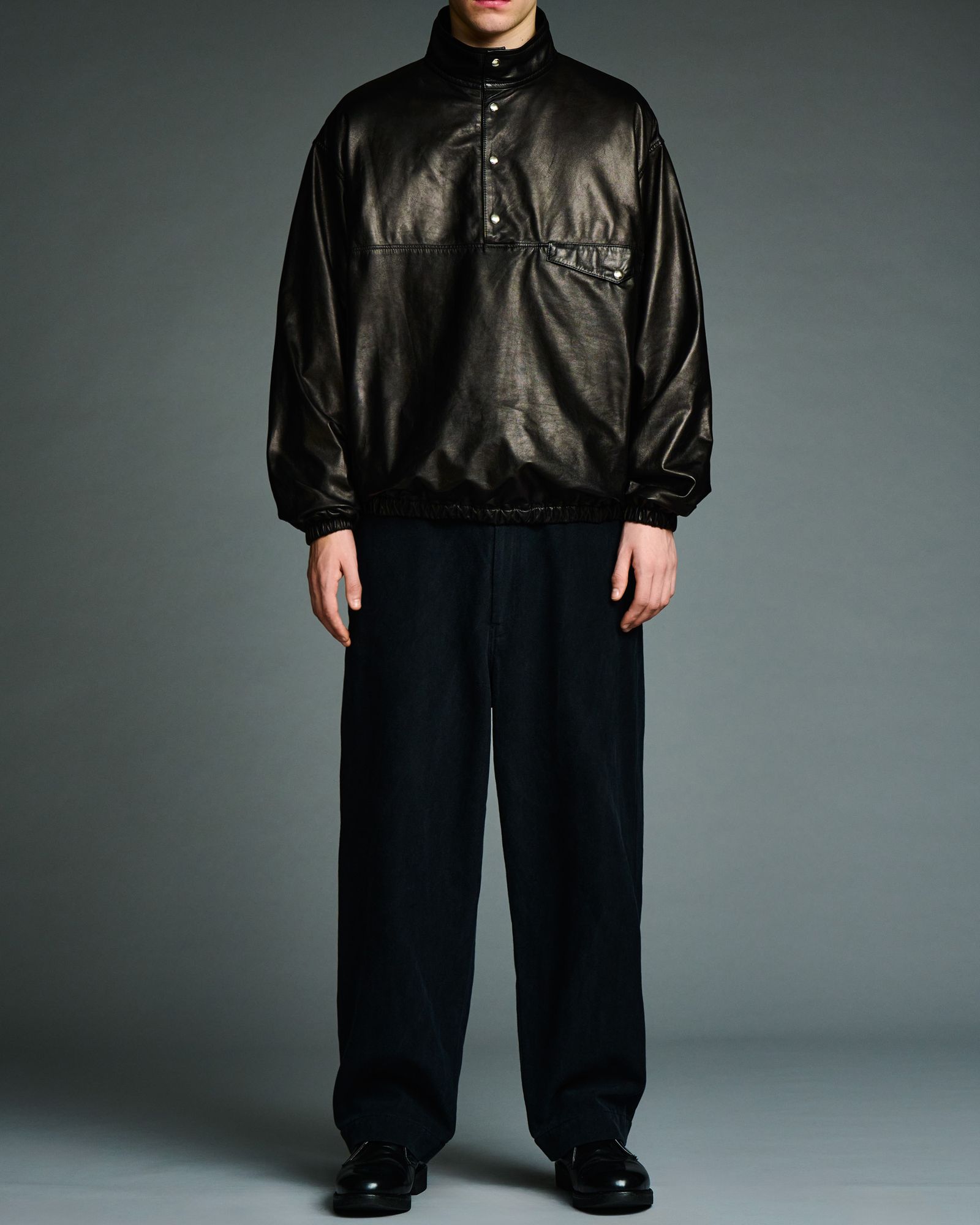 アプレッセ 2026 STYLE2 Leather Pullover Snap Shirts(26AAP-01-72)BLACK☆10月17日(土)新作発売！