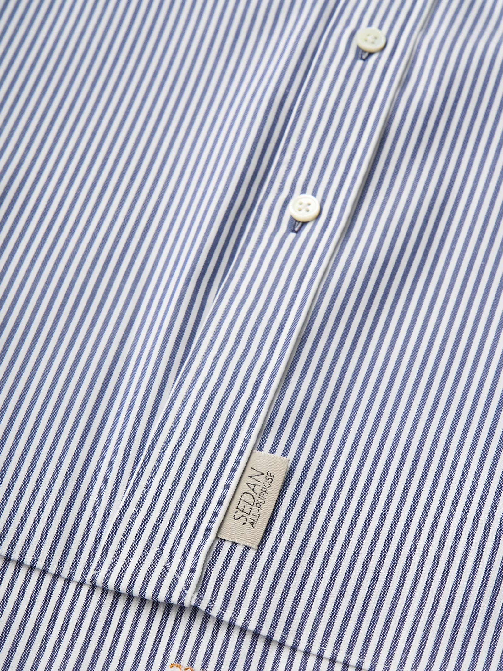 セダンオールパーパス SS25 Emblem BD Shirt(SD25S-SH03)Navy Stripe