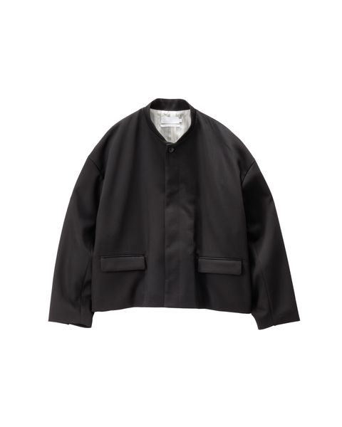 グラフペーパー Women's  25AW Techno Wool Nylon Stand Collar Short Jacket(GL253-20317)BLACK☆9月27日(土)発売！