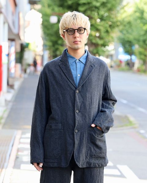COMME des GARCONS HOMME ウールサージ 縮絨3Bジャケット MARKスタイル