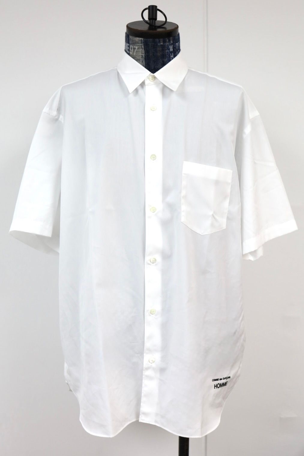 コムデギャルソンオム26SS 綿ブロードS/Sシャツ(HQ-B103-051)WHITE☆4月3日(金)新作発売！