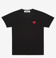 PLAY COMME des GARCONS - プレイコムデギャルソン ワンポイントTシャツ RED HEART (BLACK) | mark