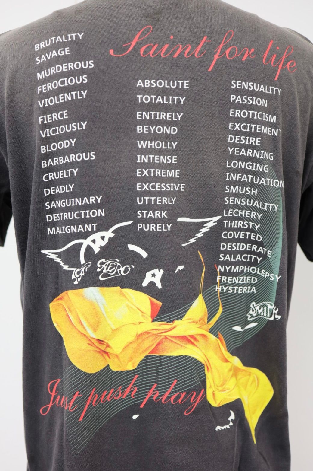 セントマイケル 26SS AEROSMITH AS_SS T-SHIRT(SM-MK8-0000-C25)BLACK☆4月29日(水)新作発売！