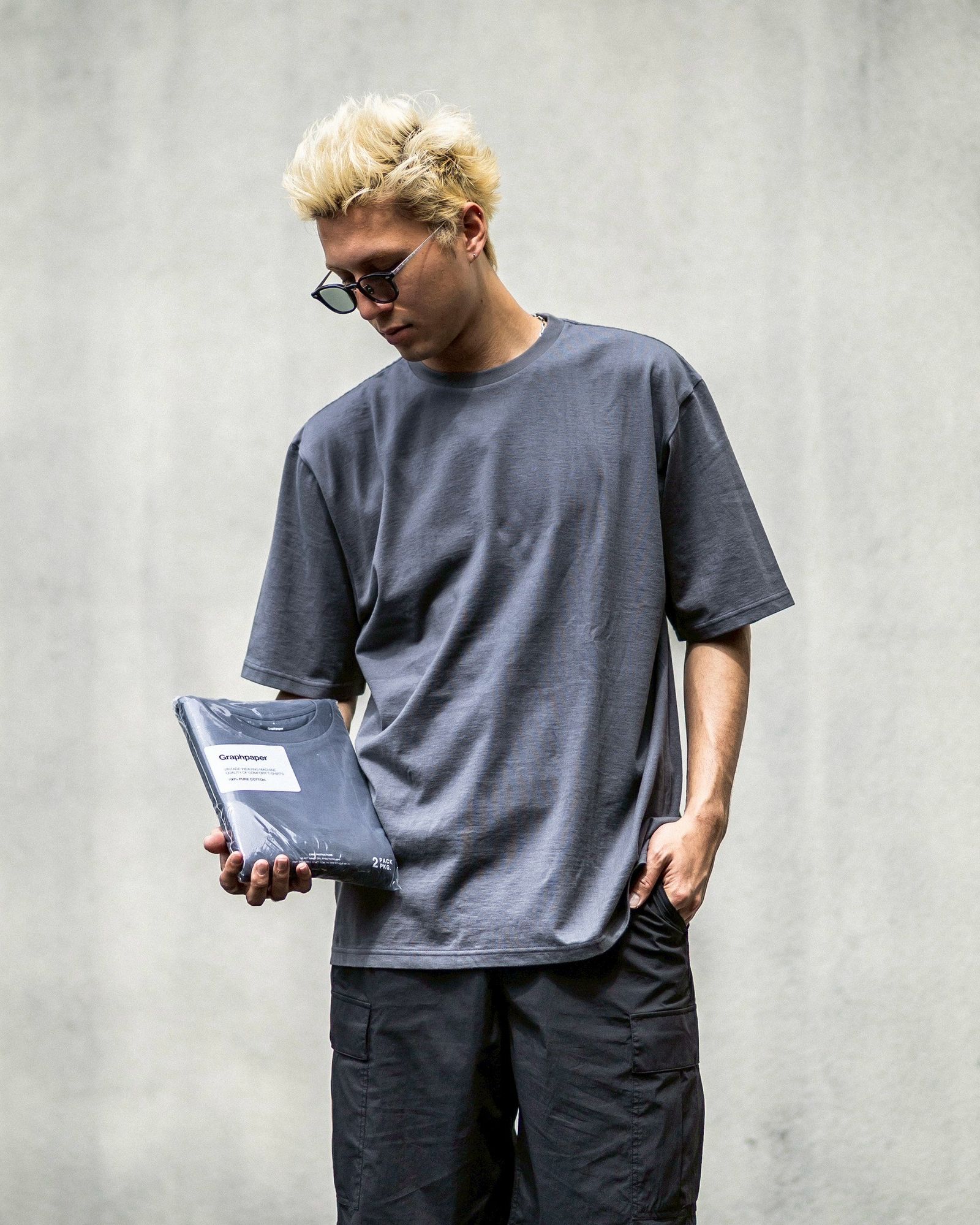Graphpaper - グラフペーパー パックTシャツ 2-Pack Crew Neck