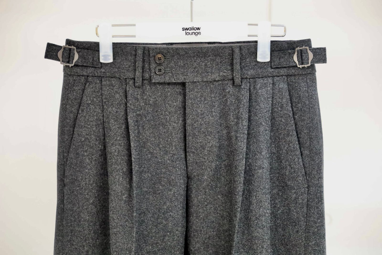 ANOTHER OFFICEアナザーオフィス Santiago Mild Slacks(AOEFPT008)Heather Charcoal☆10月10日(金)新作発売！