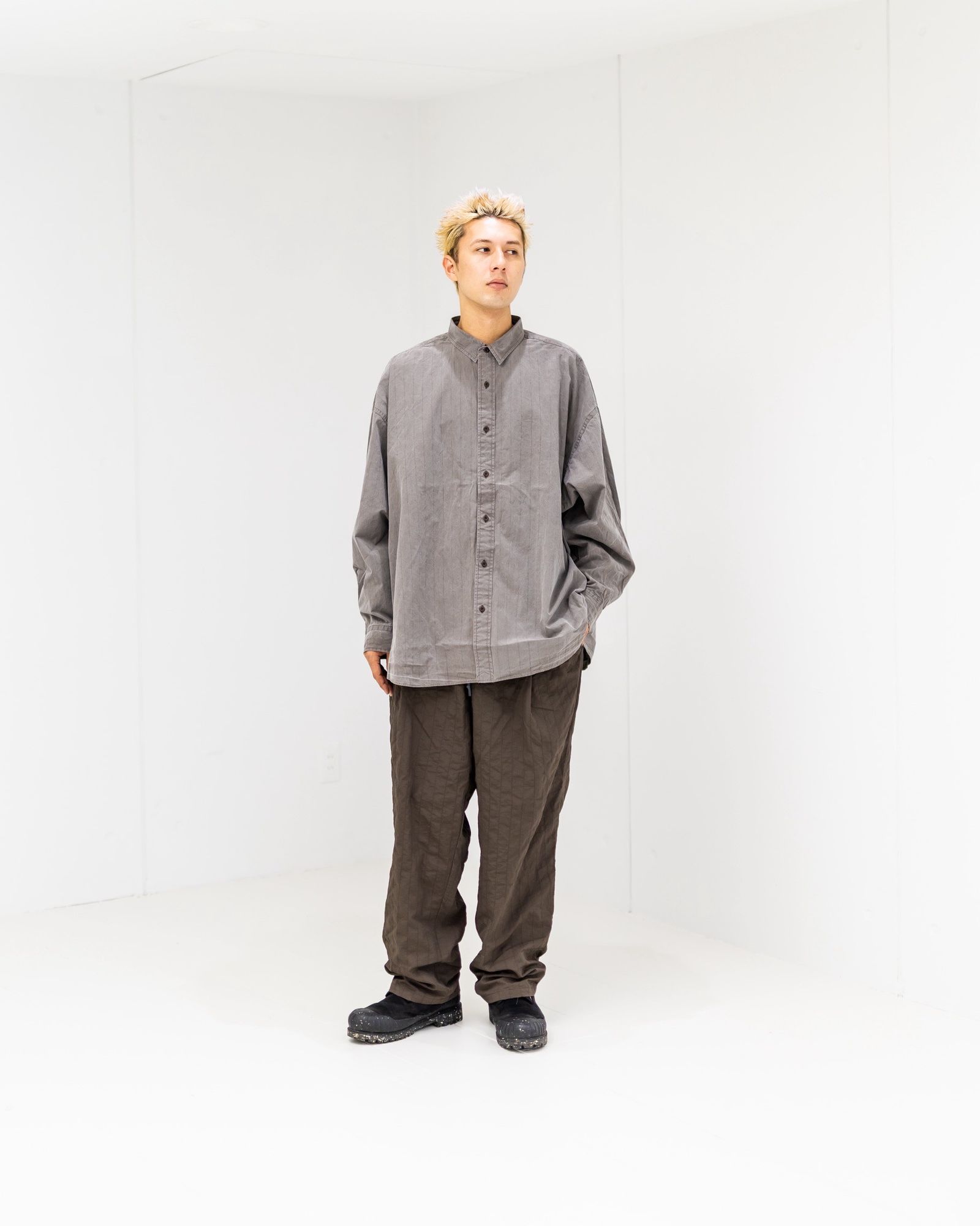 S.F.C 25FW エスエフシー BLEACHED SFC SHIRTS(SFCFW25S02)Brown☆9月20日(土)発売！