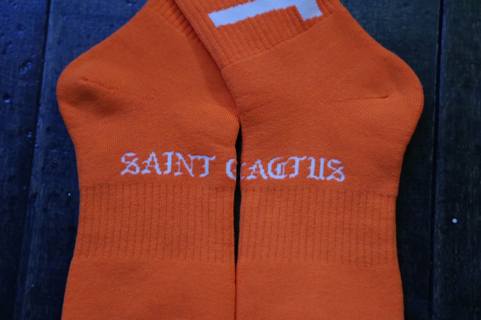 セントマイケル24AW SNT PLANT CP_SOCKS(SM-YS1-0000-C15)ORANGE