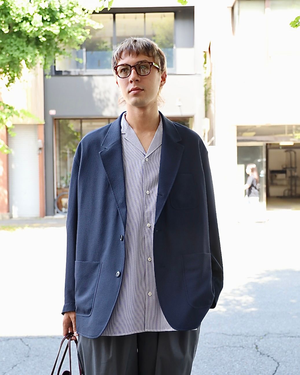 FreshService SEERSUCKER STRIPE BLAZER PICKUP STYLE!