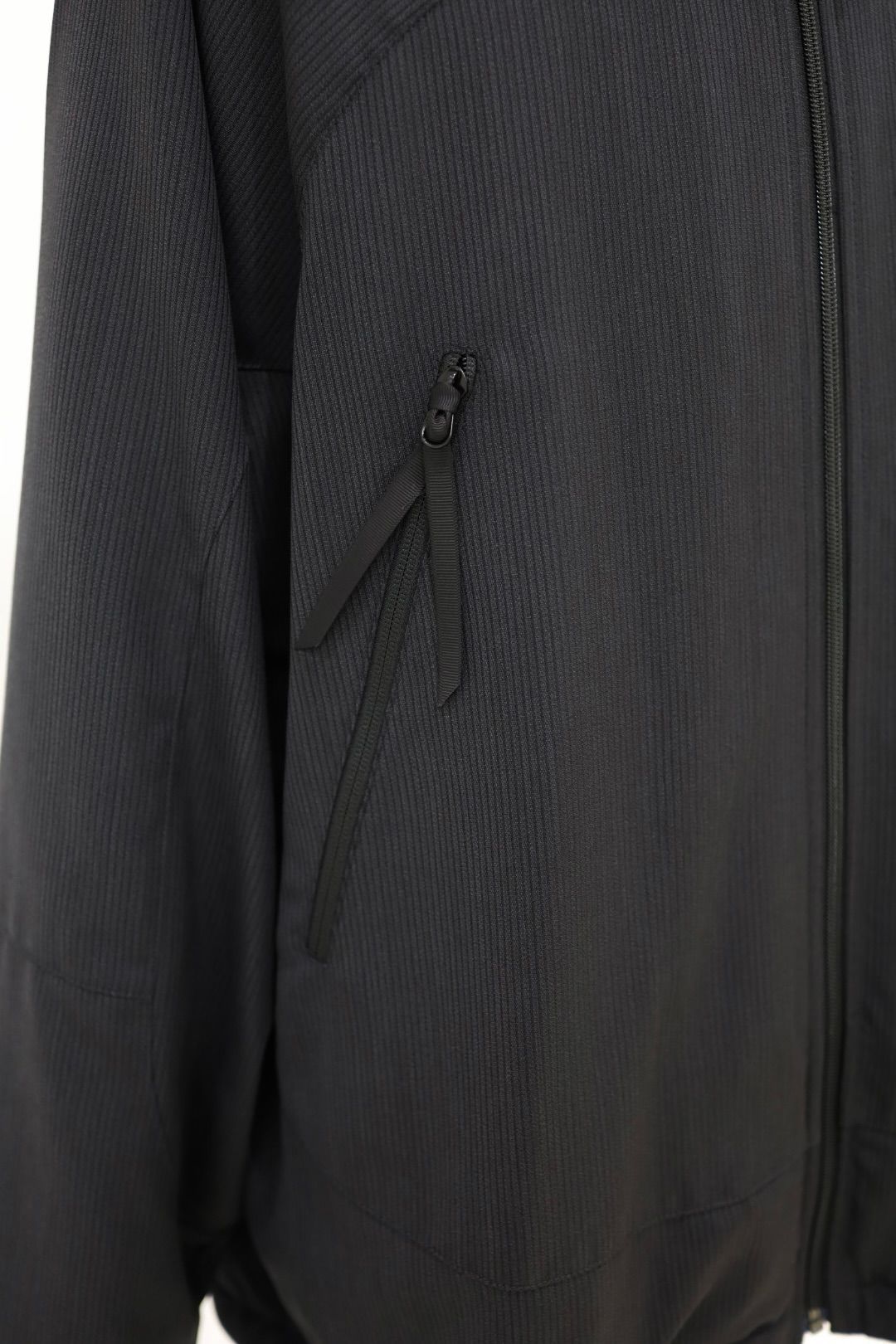 グラフペーパー Melange Pique Zip-up Stand Collar Jacket(GM263-30441)BLACK☆9月26日(土)発売！