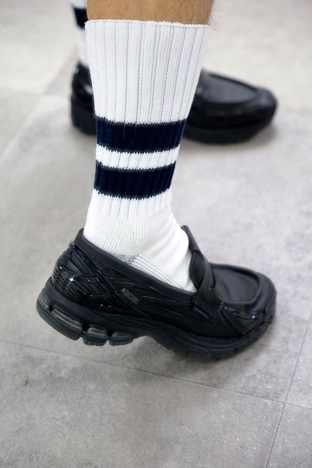 COMME des GARCONS HOMME 26FWリブライン入りナイロンツイルジャケット"BLACK"スタイル