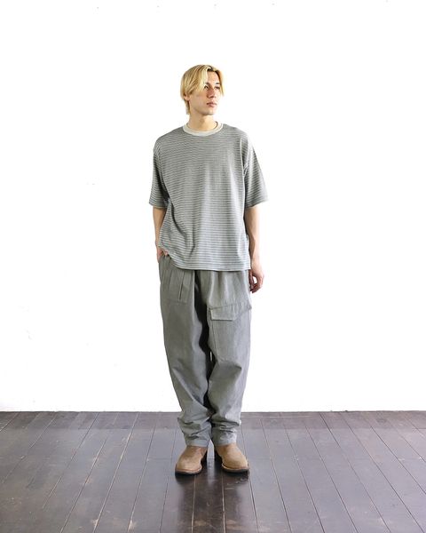 A.PRESSE 24SS High Gauge S/S Striped T-Shirt style 2024.4.13