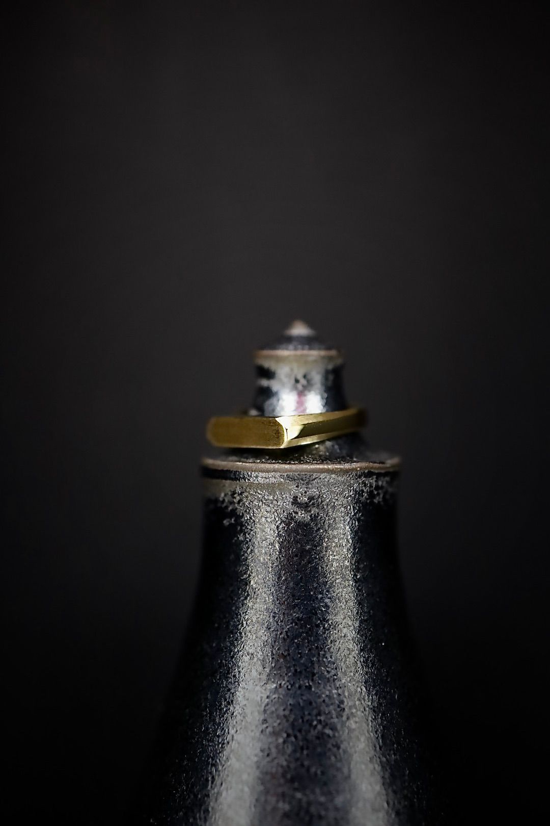 XOLO JEWELRY リング / Signet Ring with Hair Line -Thin-Gold-(XOR120)★新作発売！