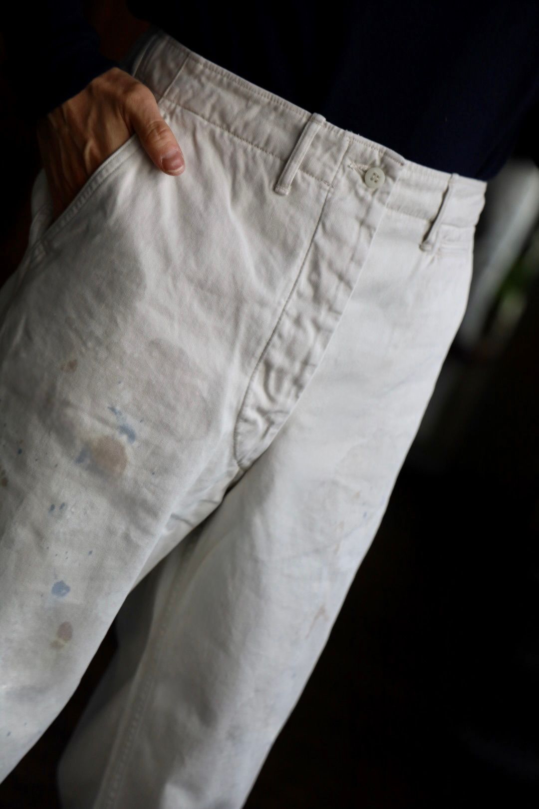 BOW WOW バウワウ パンツ STAINED WORK TROUSERS(BW251-SWT)O.BEIGE AGING