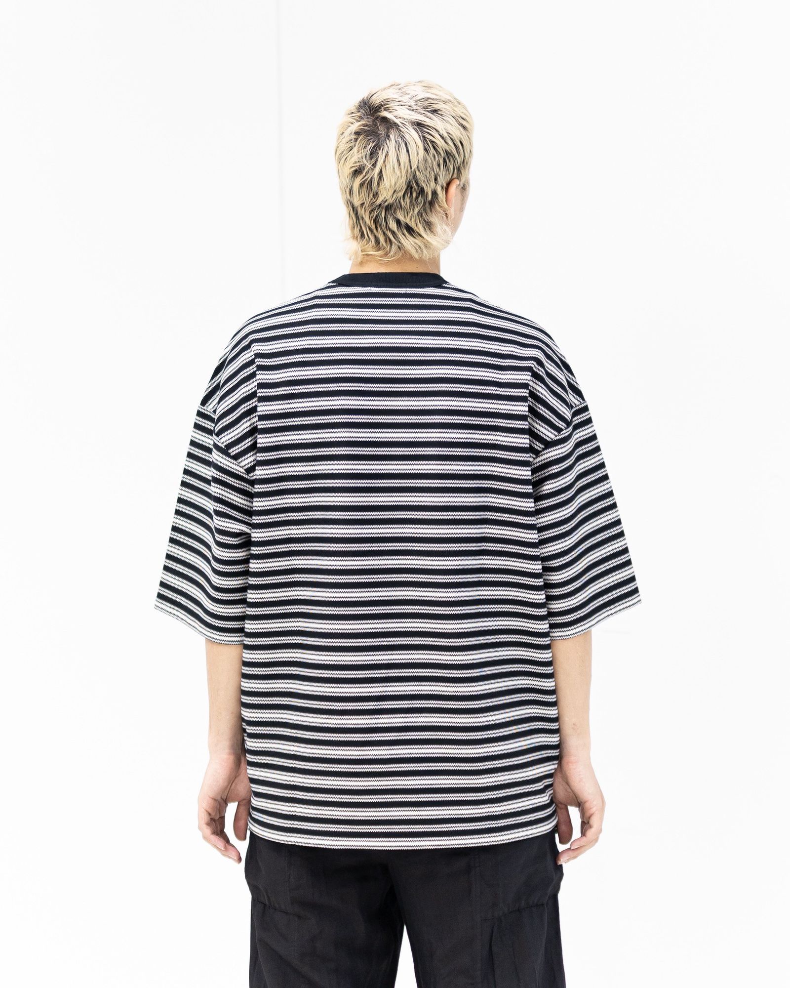 コムデギャルソンオム26SS ラッセルボーダーTシャツ(HQ-T018-051)BLACK×WHITE☆5月1日(金)発売！