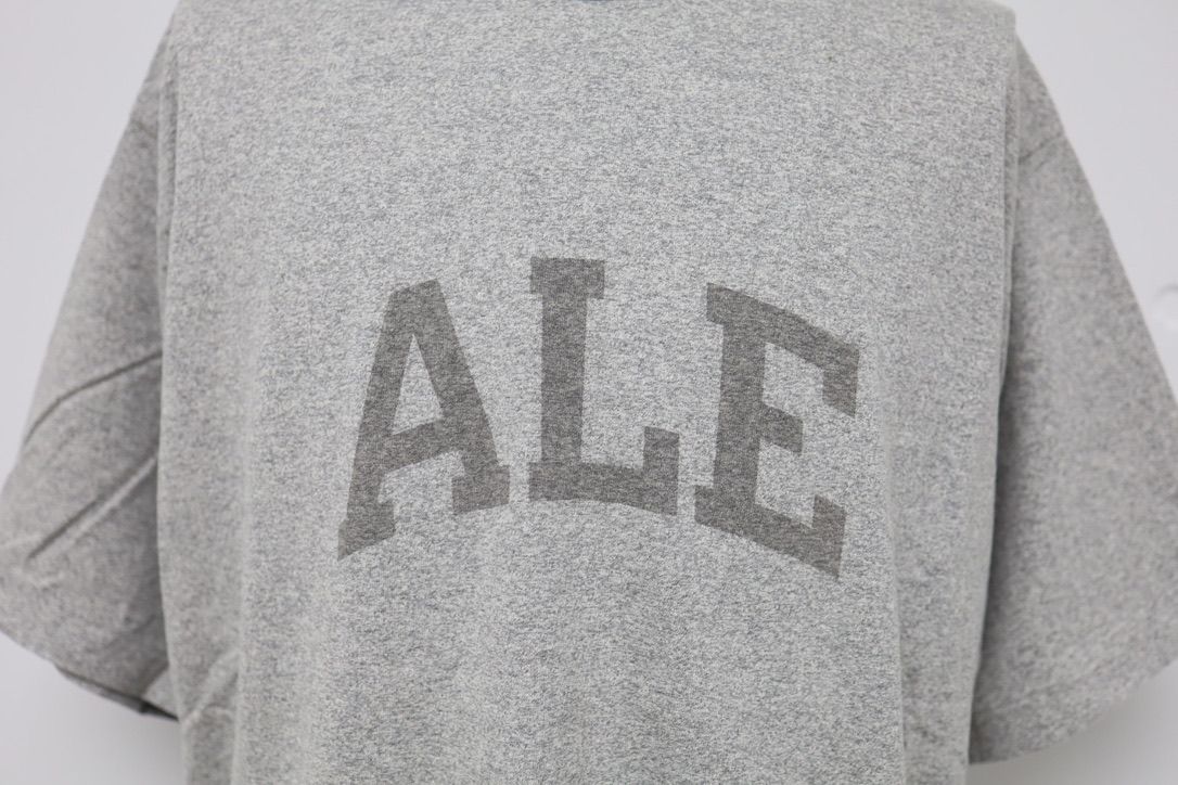 blurhms ROOTSTOCK ブラームスルーツストック 26SS ALE-Y 88/12 Print Tee WIDE(bROOTS25S36S26A)HEATHER GREY x FADE GREY☆4月17日(金)新作発売！