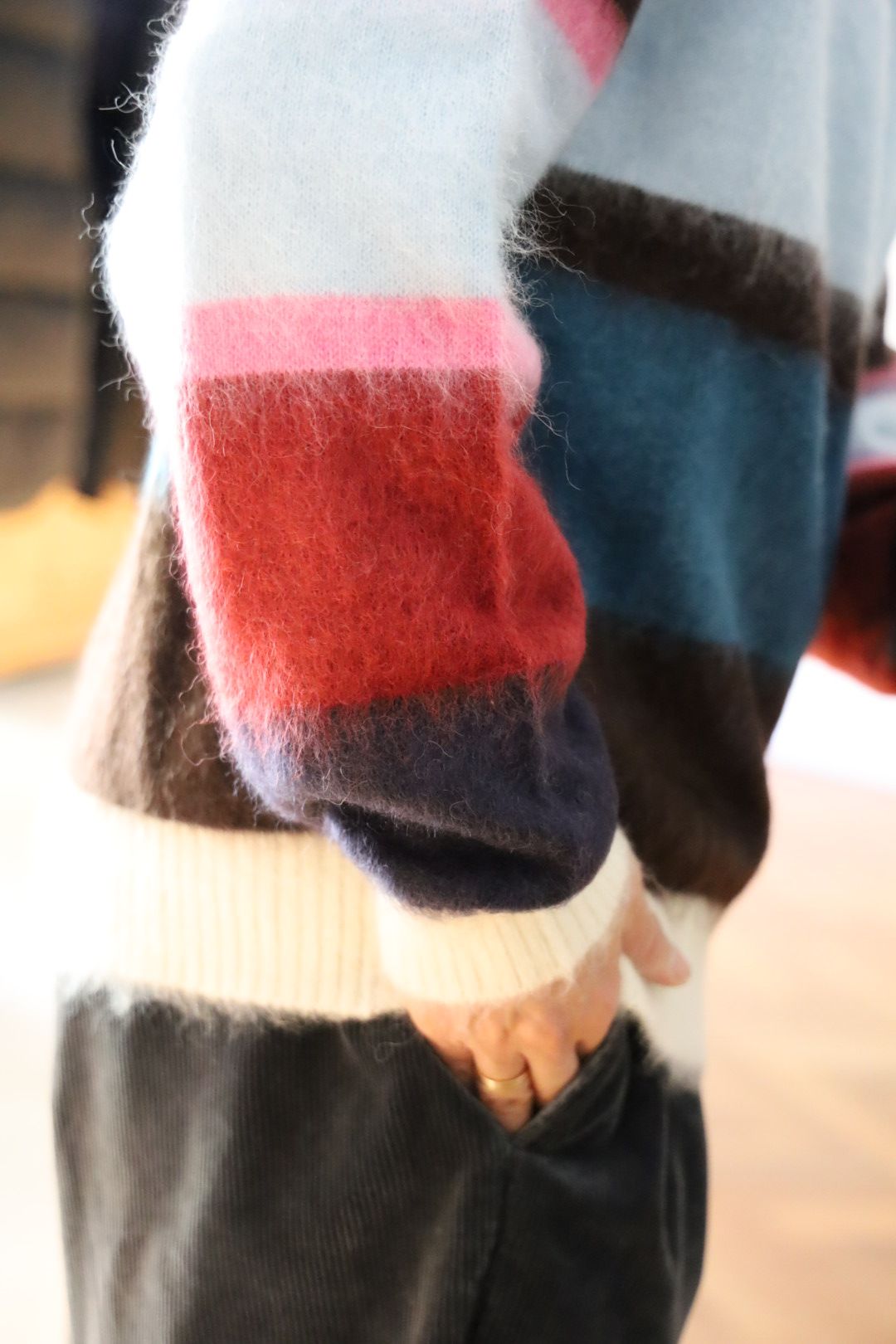 YOKE ヨーク25SS MOHAIR BORDER SWEATERスタイル | 5789 | mark