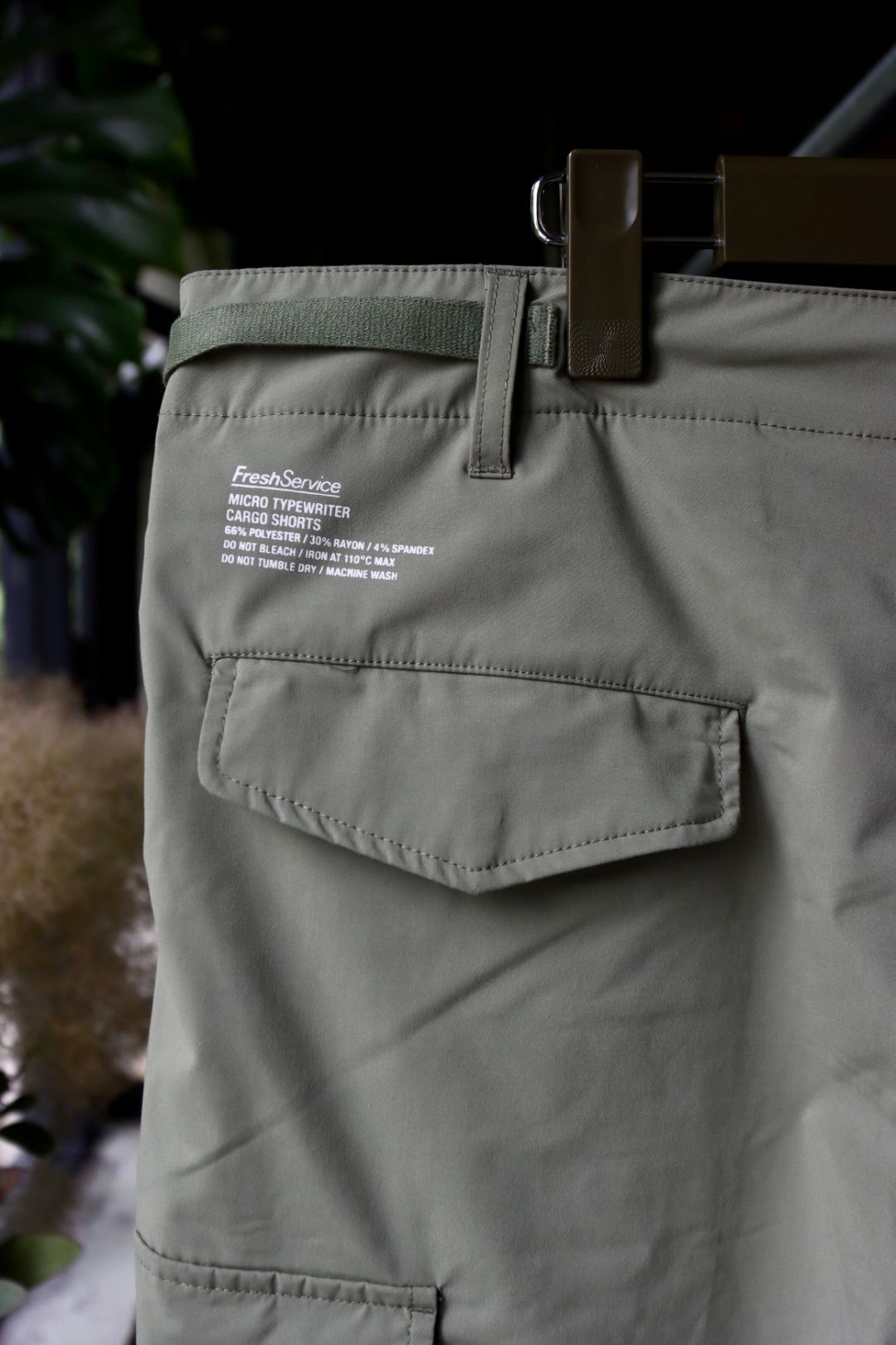 フレッシュサービス MICRO TYPEWRITER CARGO SHORTS(FSW-23-PT _008)SAGE - FREE